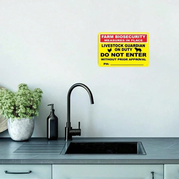 Caution Danger Safety Warning Metal Sign - 8x12 Inch