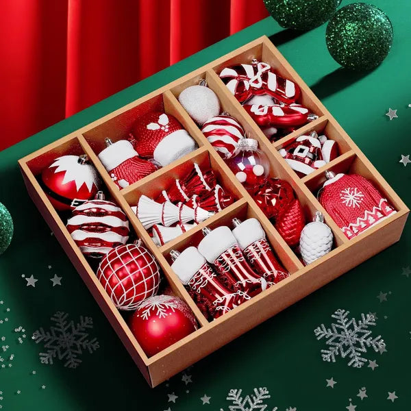 85ct Shatterproof Christmas Tree Ornaments Set - Colorful Baubles