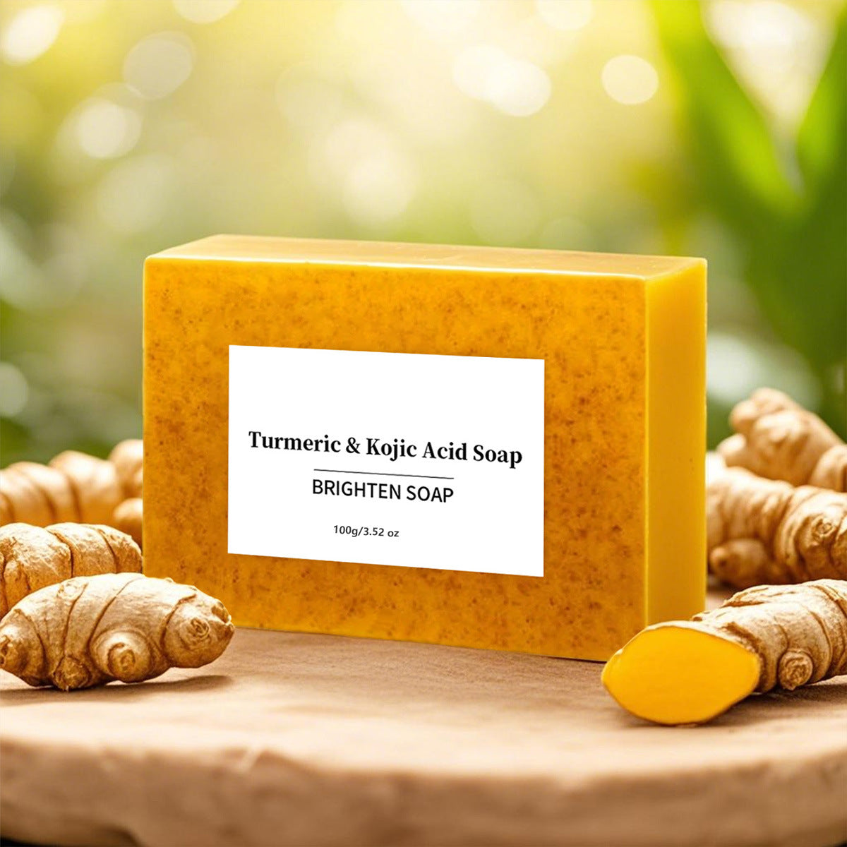 Turmeric VC Lemon Frosted Bar Soap for All Skin Types - 100g