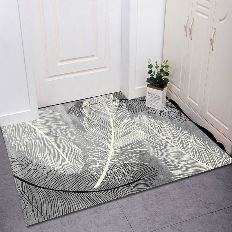 Crystal Velvet Doormat Entry Rug Modern Minimalist Household Floor Mat