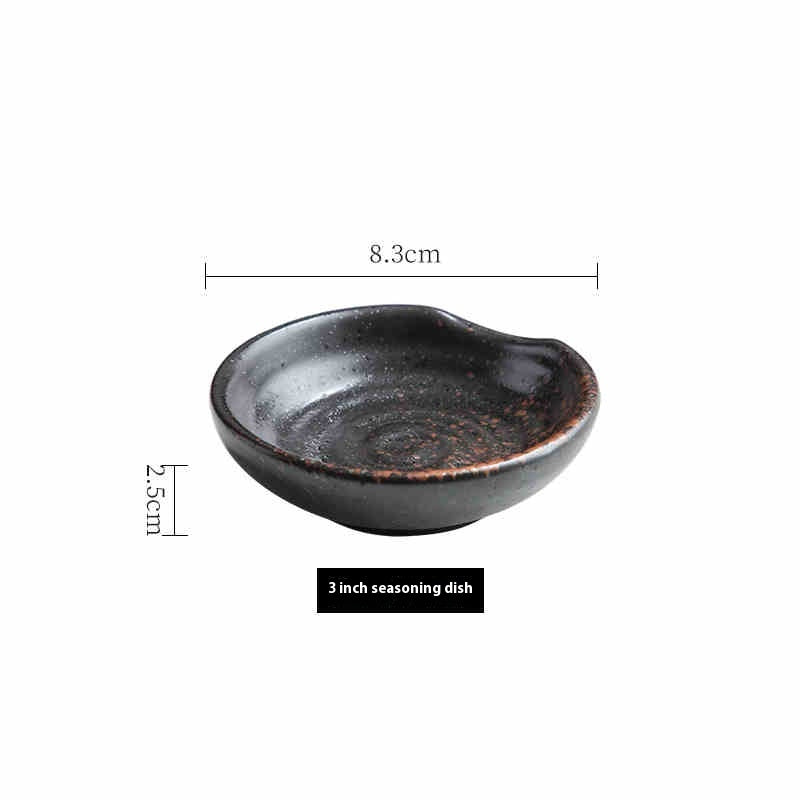 Ceramic Condiment Saucer Dish Set for Kitchen & Dining