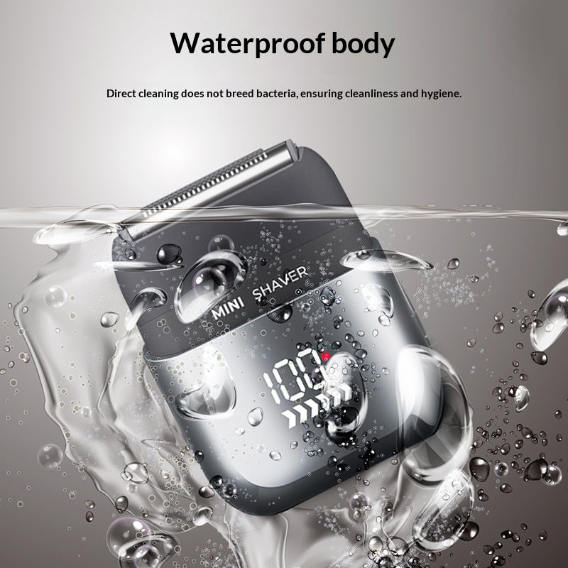 Dual-Blade USB Electric Razor for Men
