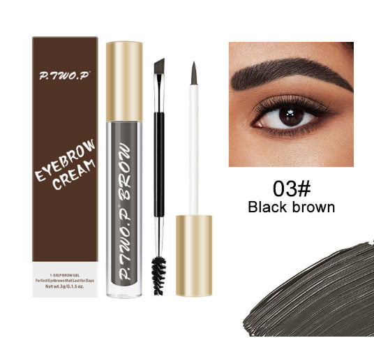 Waterproof Eyebrow Pencil & Cream Set - Smudge-Resistant Brow Makeup