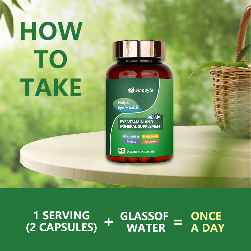 Lutein Eye Health Supplement Capsules - Vitamin & Mineral Vision Support