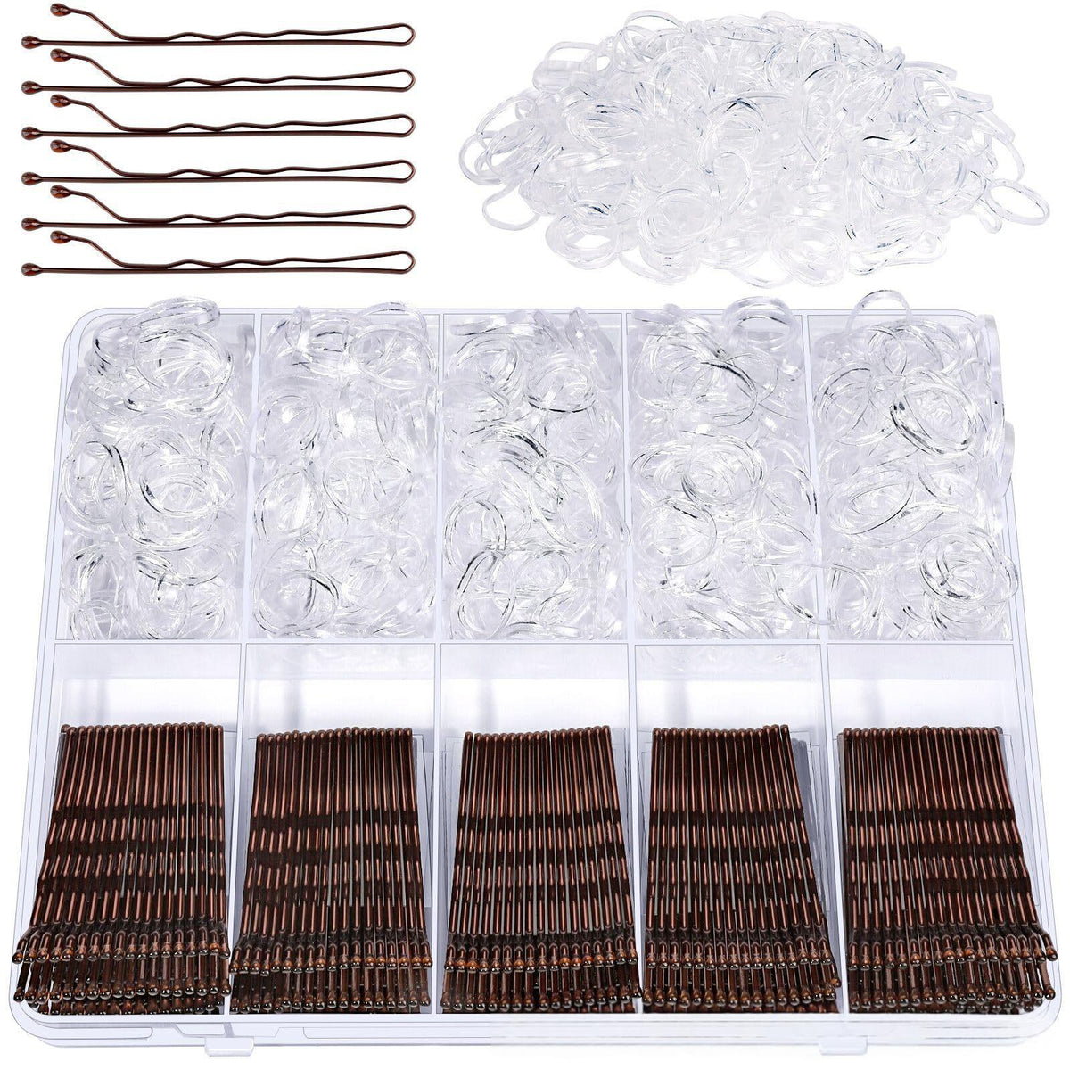 Women's Hair Clip and Hair Tie Set with Box - Casual Hair Accessories