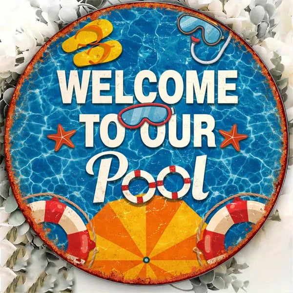 Metal Tin Wall Decoration Sign - 20 cm x 20 cm