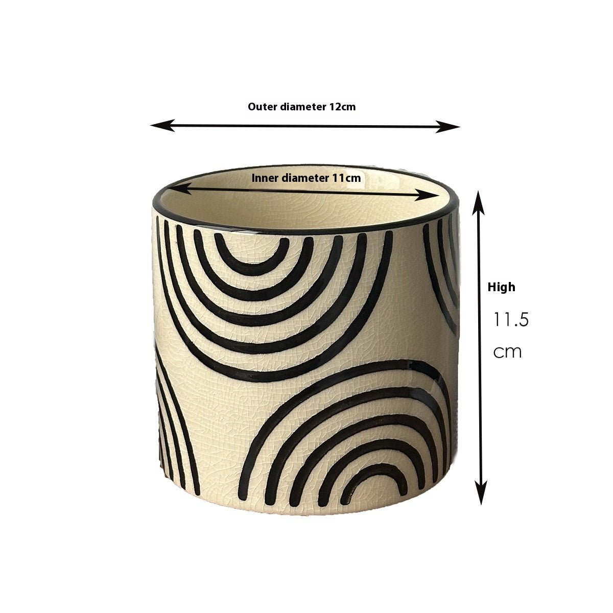 Ceramic Flower Pot for Home & Garden - Decorative Plant Container, Various Styles