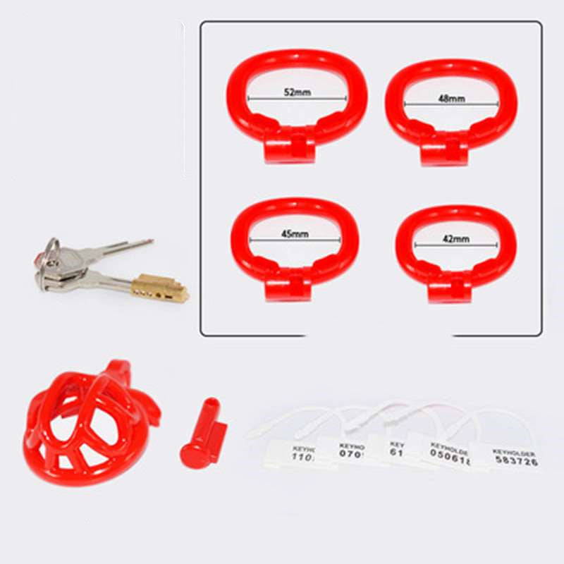 Men's Turtle-Shaped Resin Chastity Lock with Multiple Color Options