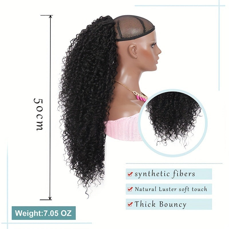 African-Style Synthetic Fluffy Wig for All Face Types - High Temperature Fiber