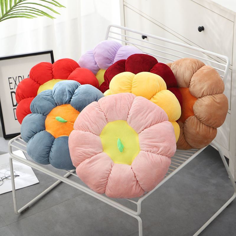 Soft Pumpkin Chair Cushion - Plush Modern Office & Living Room Throw Pillow