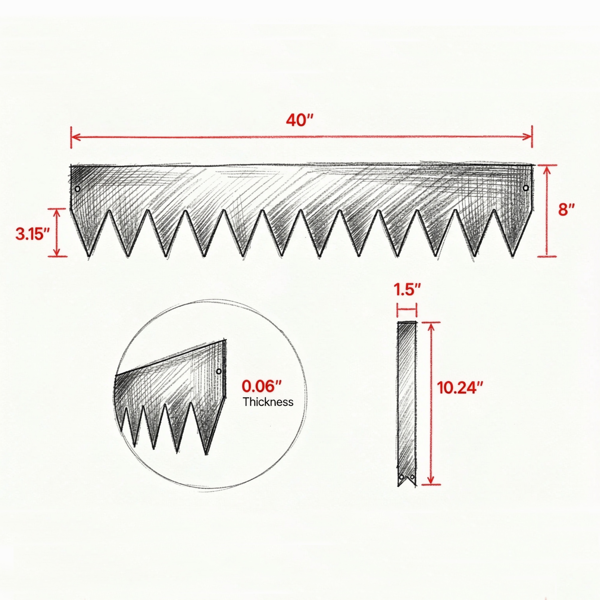 6-Pack Steel Landscape Edging 40x8 Inch Heavy Duty Rust-Resistant Garden Border