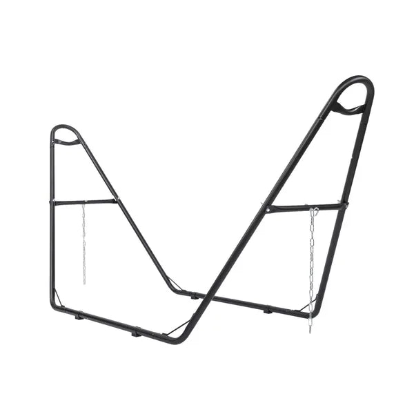 Double-Barrel Hammock Stand Only, Heavy Duty Iron Frame For All