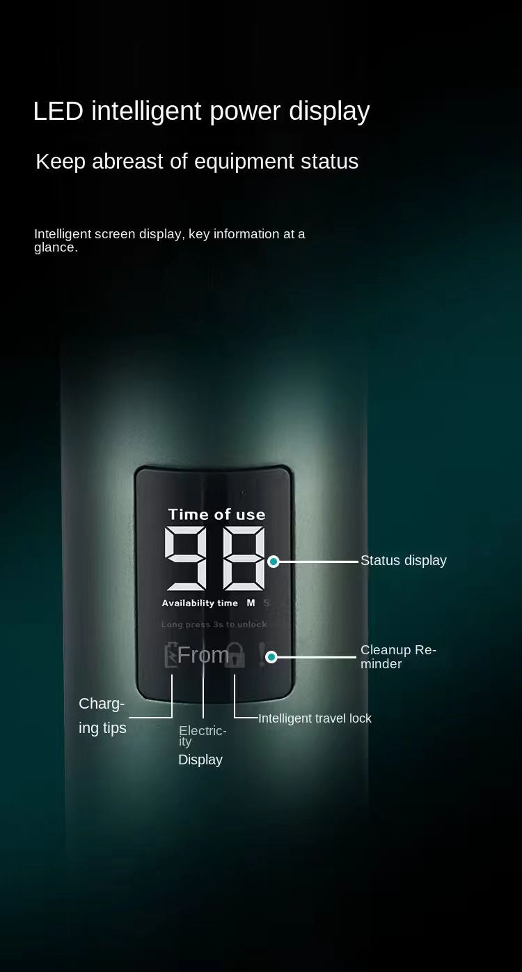 Portable Triple-Head Electric Shaver - Waterproof Wet & Dry Men's Razor