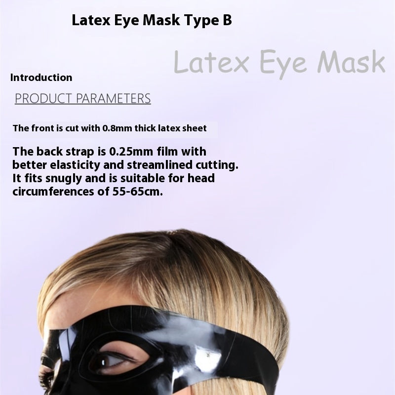 Latex Eye Mask - Black