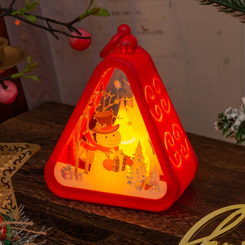 Retro Electric Candle Lamp Christmas Decorations Luminous Ornaments