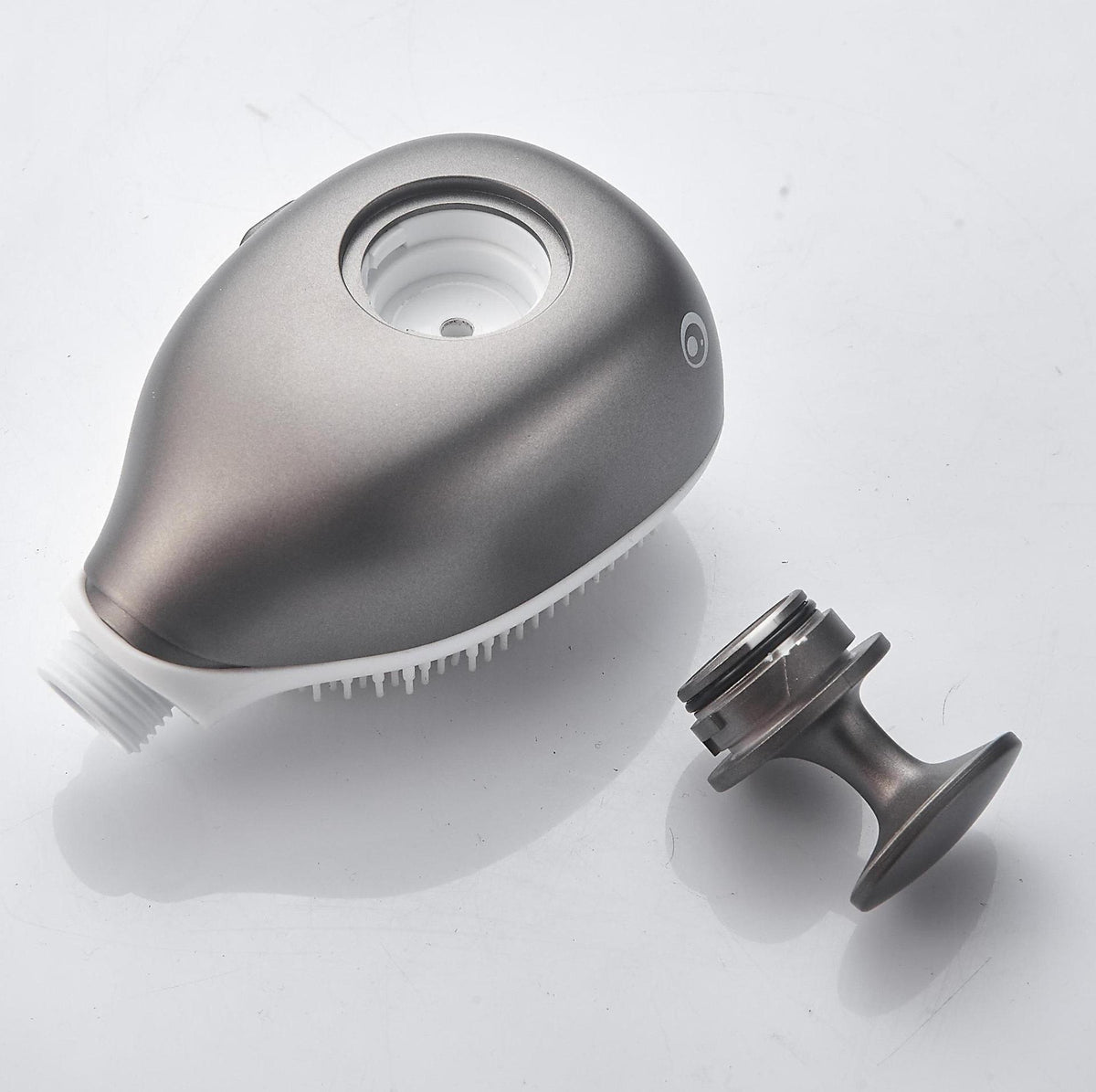 Children's Shower Nozzle with Soft Silicone and Wall Base - Gray