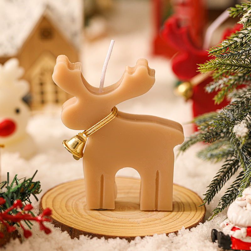 Christmas Animal-Shaped Aromatherapy Candle with Soy Wax - Festive Home Decor