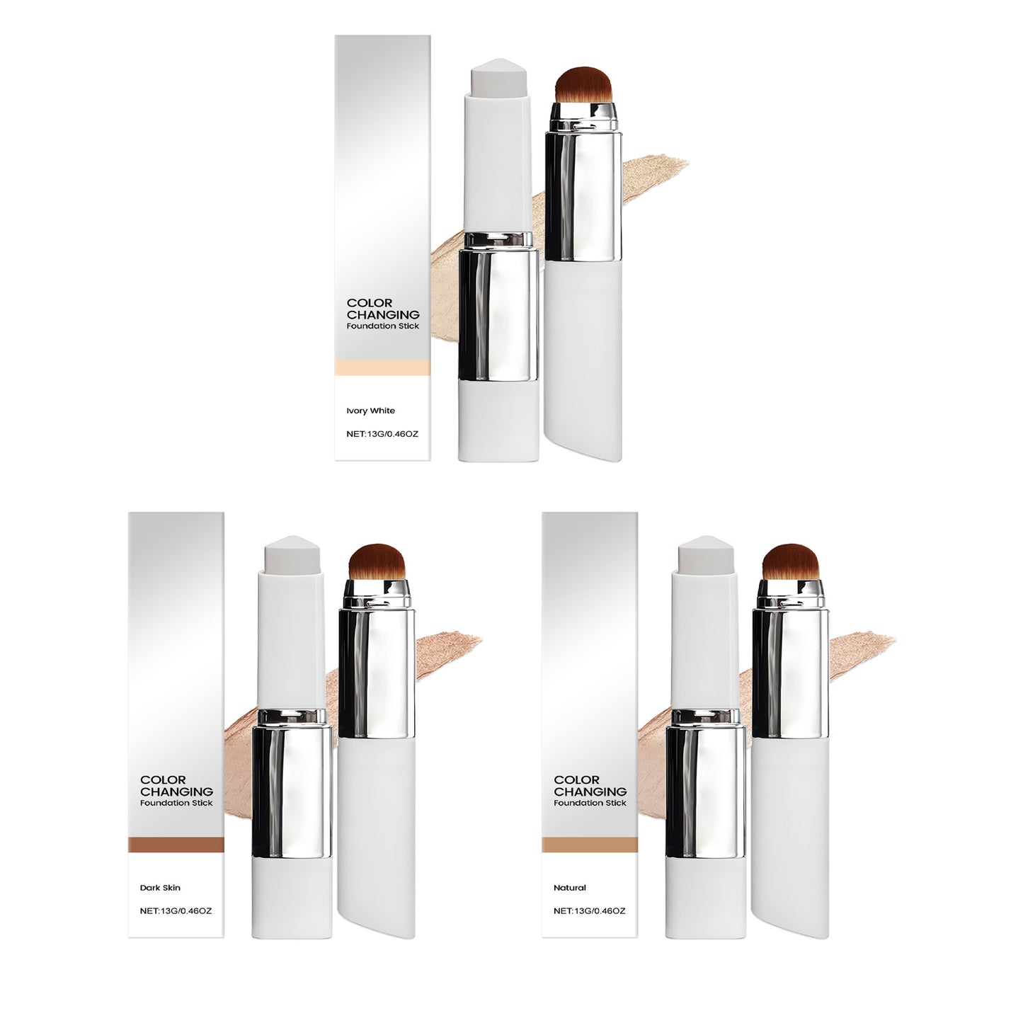 Non-Stick Powder Foundation Stick for External Use - Multiple Shades