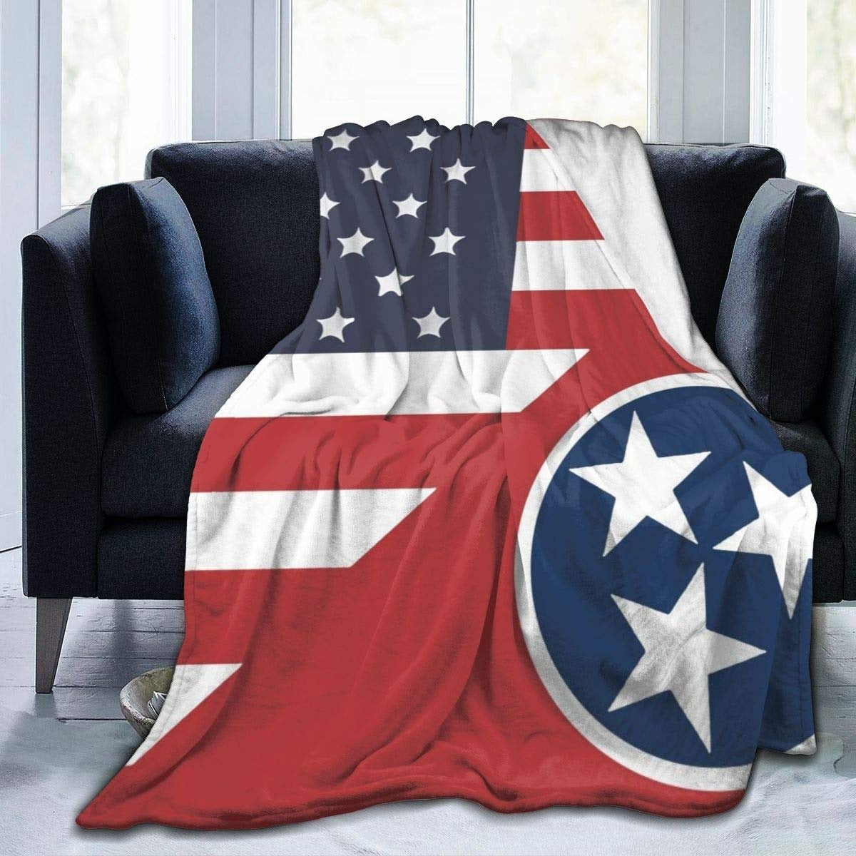Double-Sided Flannel Sofa Blanket - Warm Modern Home Textiles