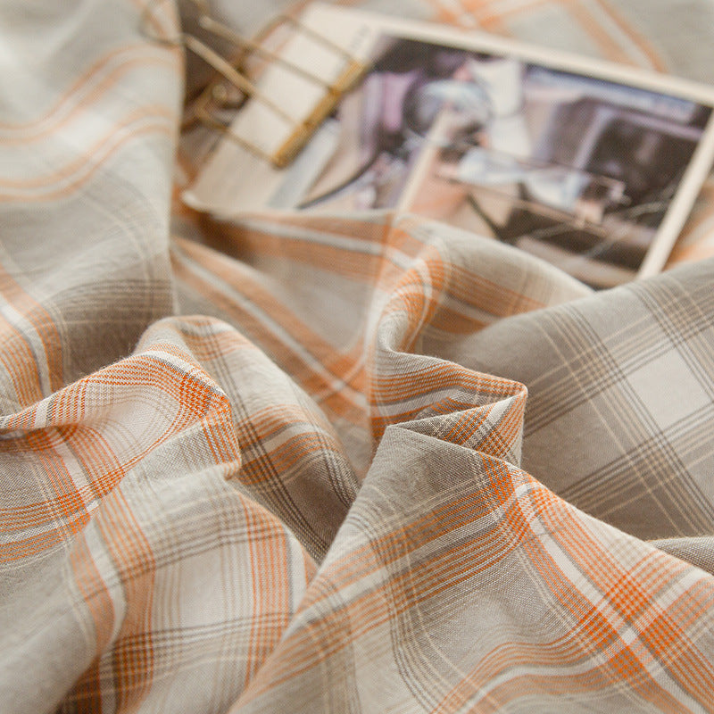 Full Cotton Pillowcase with Flounce - Washed Cotton, Single Size, Multiple Styles