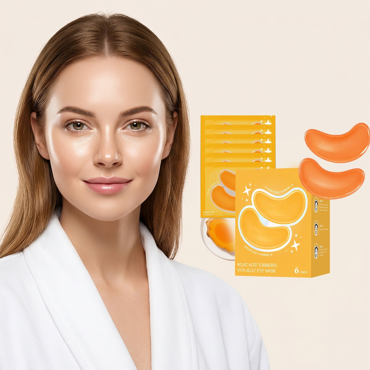 Turmeric Vitamin Eye MaskRefreshing And Non-Sticky