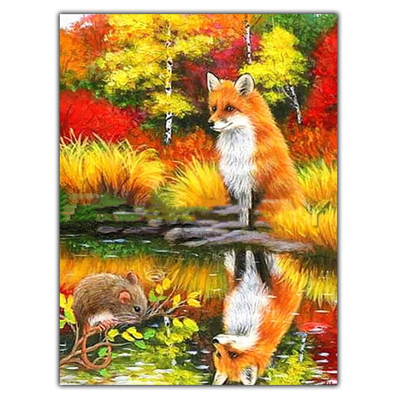 Full Circle Square Diamond Painting Cross Stitch Home Decor Gift