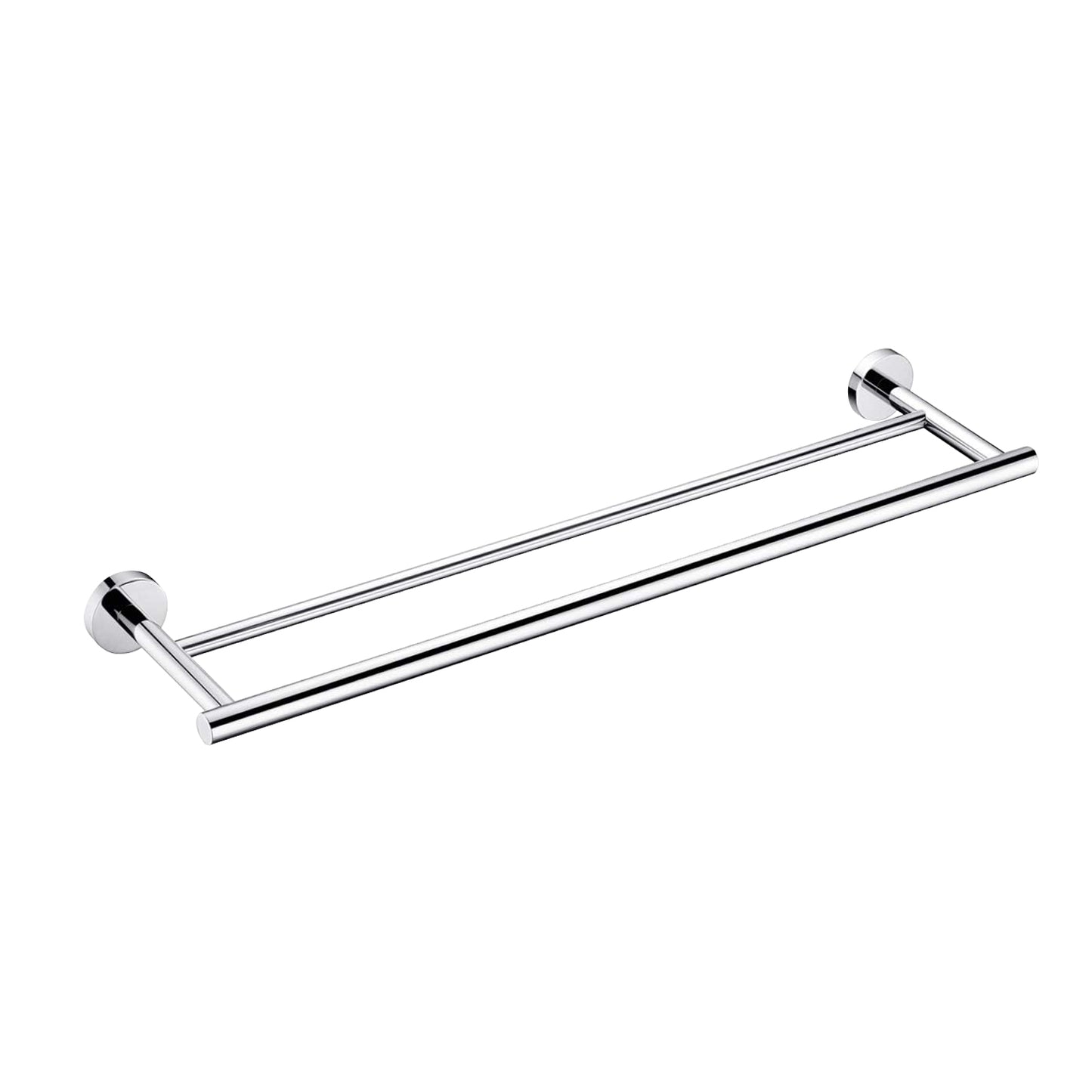 23.6-Inch Wall Mounted Towel Bar - Chrome Stainless Steel