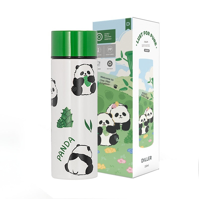 Insulated Panda Mug Stainless Steel Travel Water Cup Gift for Kids & Adults