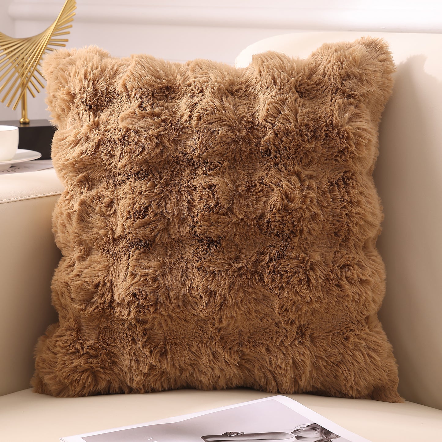 Nordic Plush Pillowcase Without Core - Soft Geometric Home Textiles