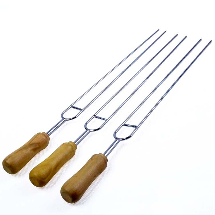 Stainless Steel Barbecue Skewers - Heat-Resistant 39cm