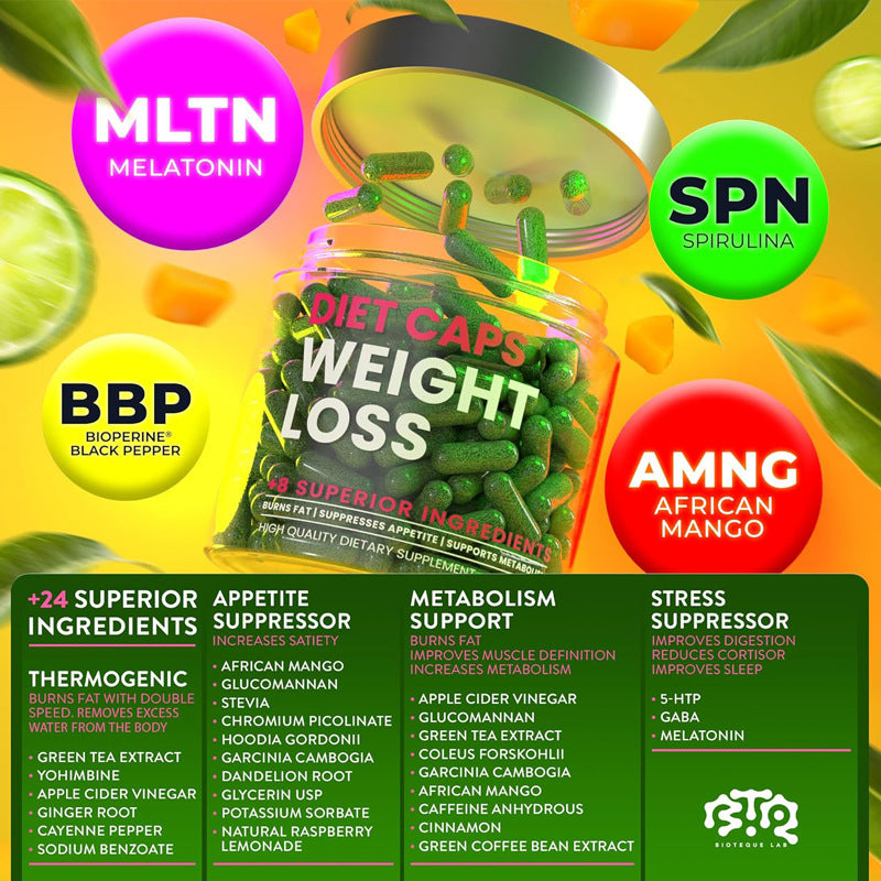 Fat Burner Capsules for Weight Loss - Multiple Sizes