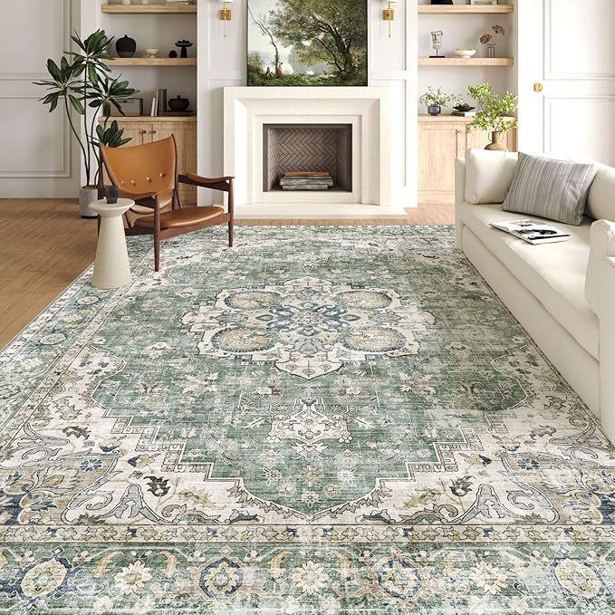 Vintage Persian Style Carpet Sofa Cover Non-Slip Velvet Bedside Blanket