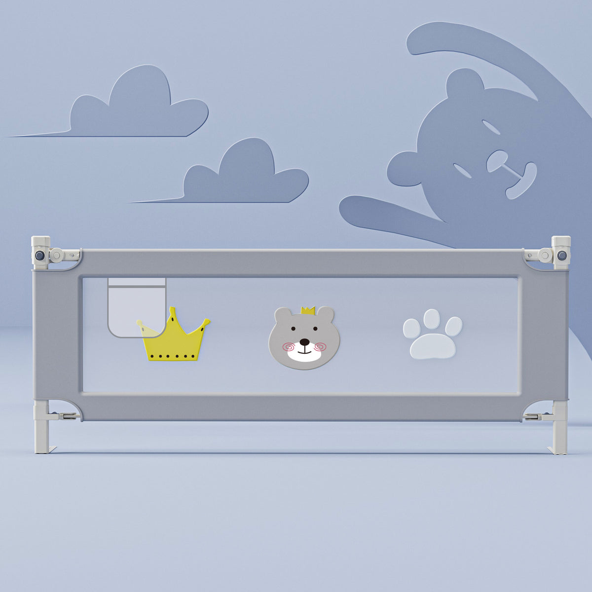 Drop-Resistant Baby and Toddler Bed Rail - Safety Guard for Cribs & Beds