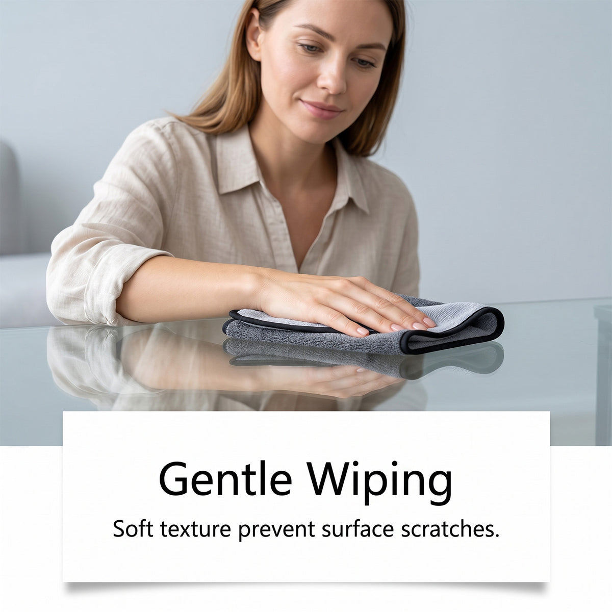 Multi-Purpose Cleaning Cloths 6 Pieces for Car, Kitchen, and Home Surfaces