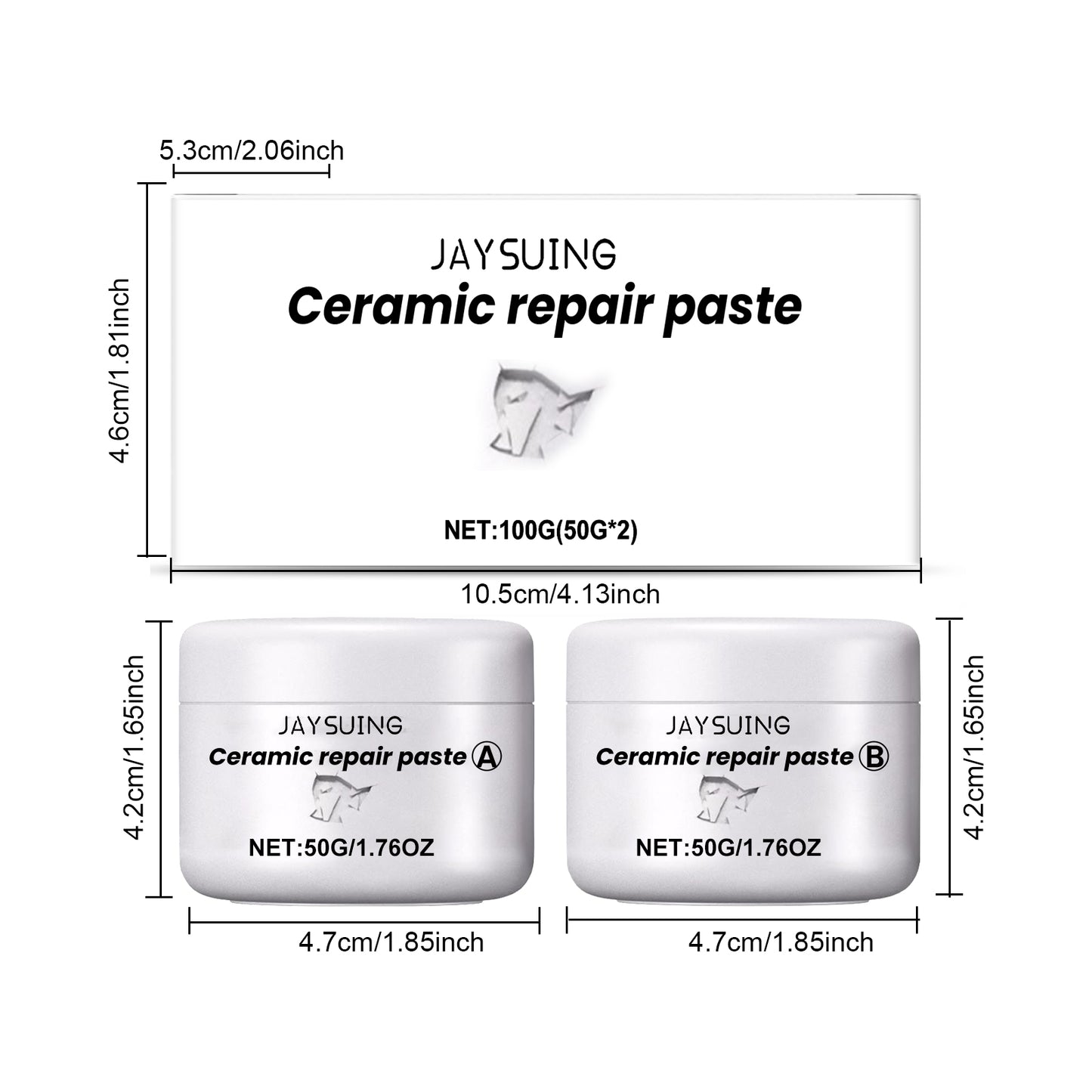 Tile Repair Agent 50g - Crack & Hole Repair for Ceramic Tiles