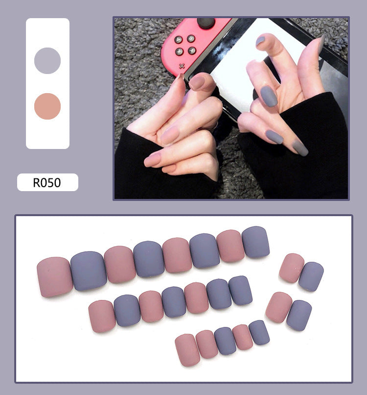 Removable Nail Stickers for Nail Art - 24 Pieces, Multiple Styles
