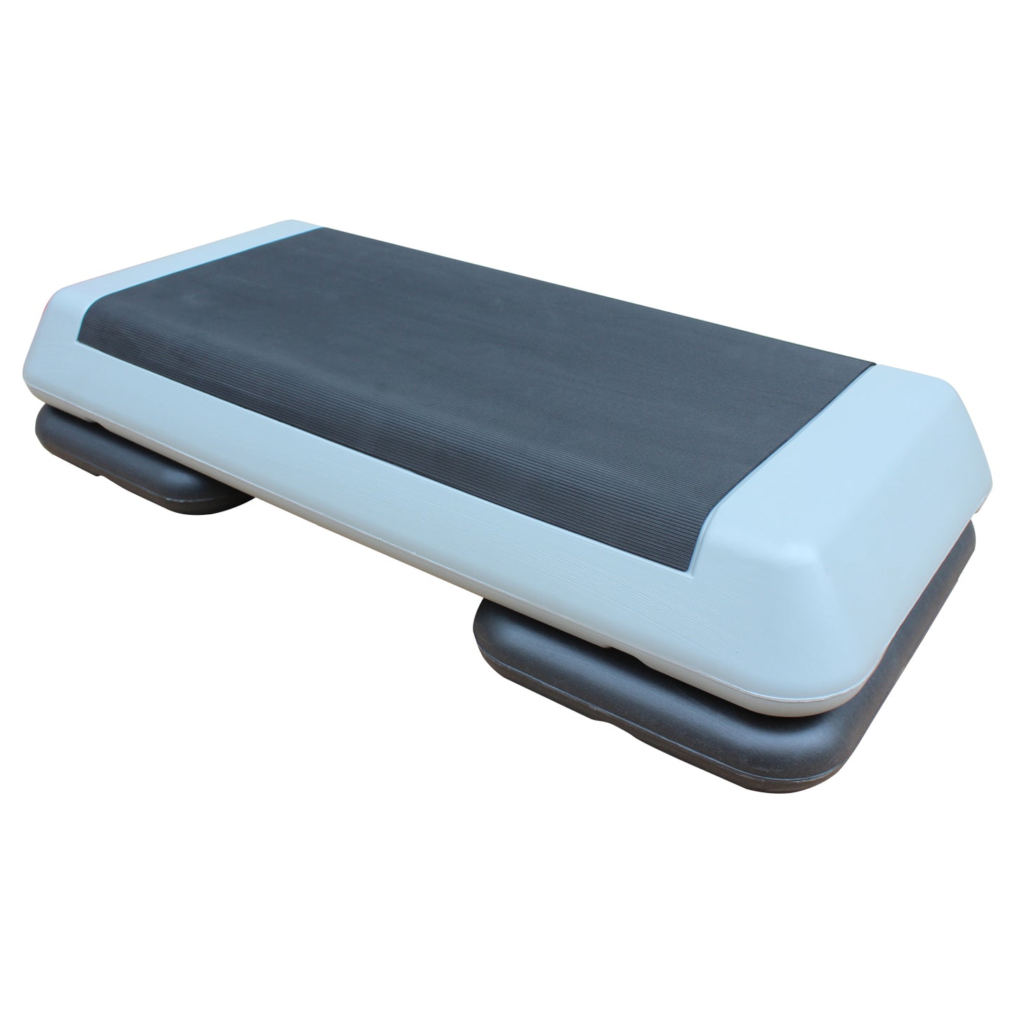 Adjustable Aerobic Stepper with 2 Risers - Gray & Black