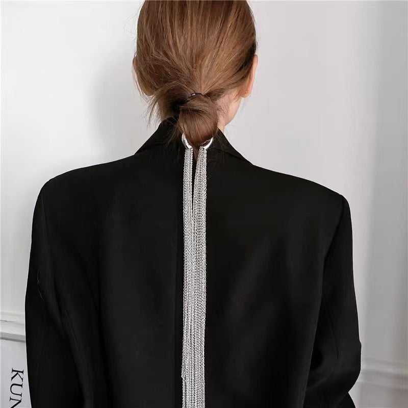 Tassel Chain Headband - Women's Fashion