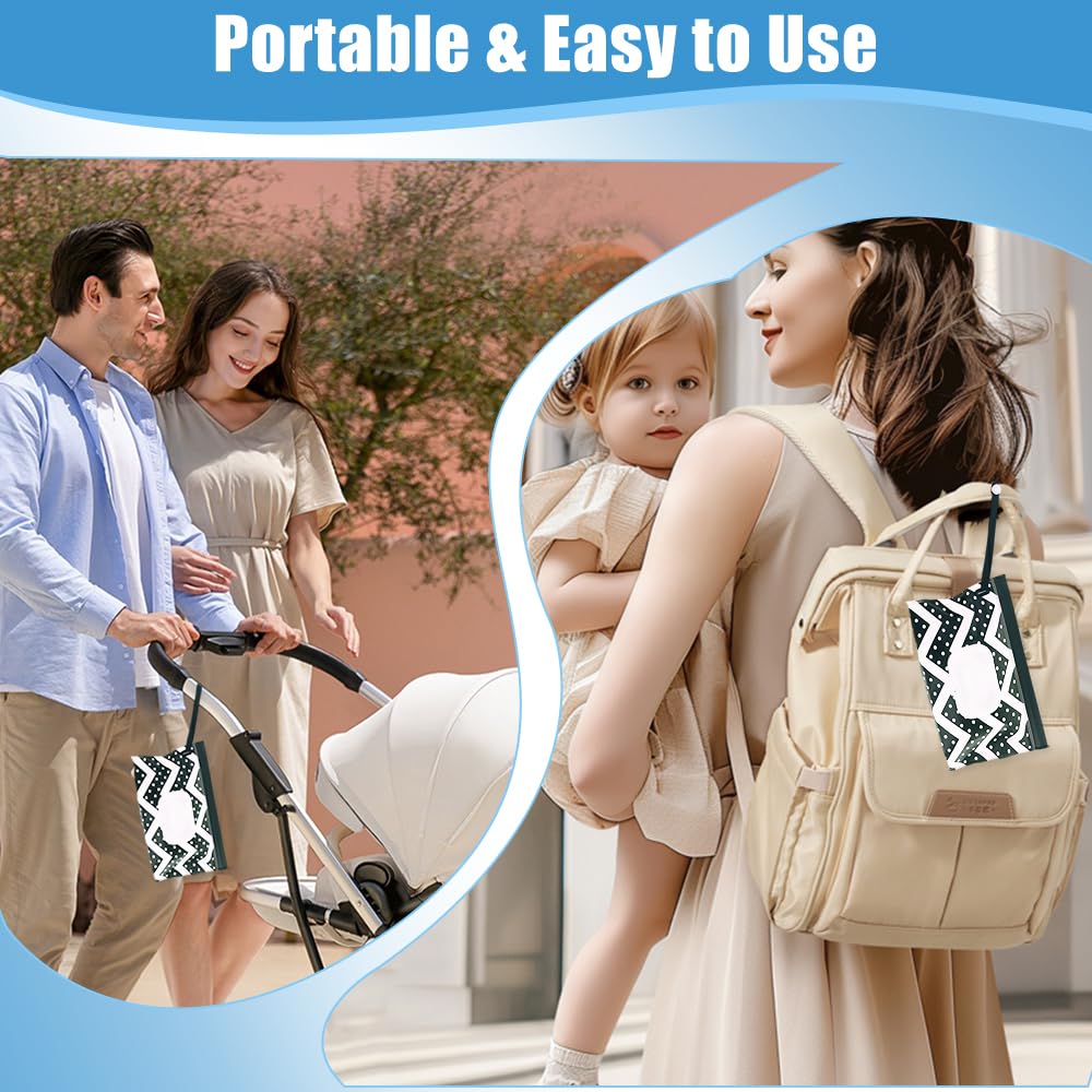 4 Packs Baby Wipes Dispenser,Portable Refillable Wipe Holder With