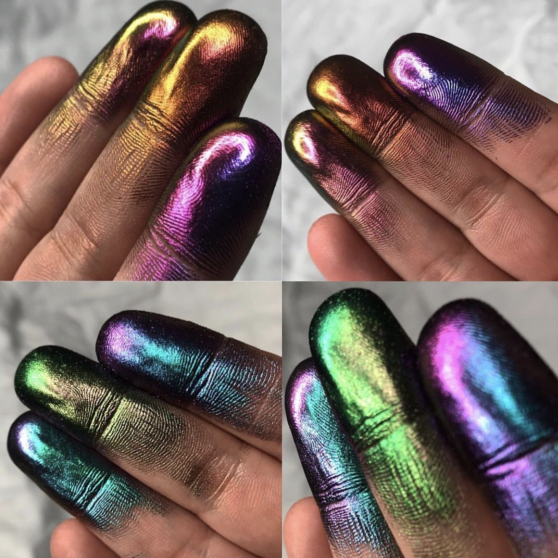 Optical Chameleon Eyeshadow with Diamond Shine - Multicolor Highlight Palette
