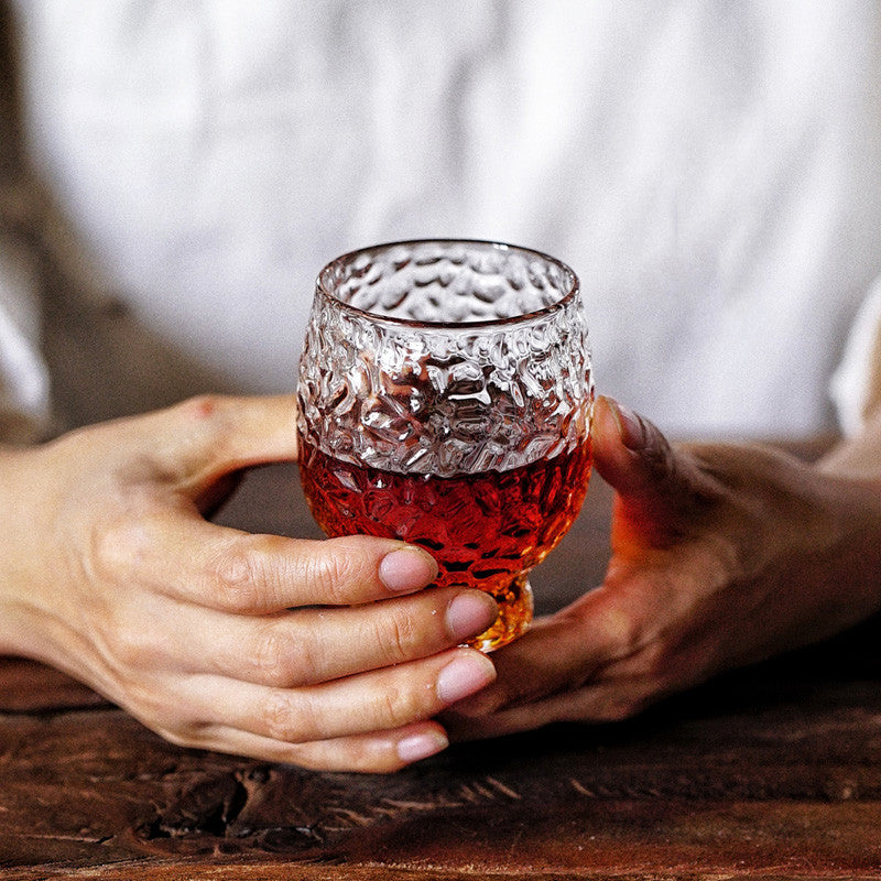 Japanese Frosted Glass Cup - Heat-Resistant Drinkware for Kitchen & Bar