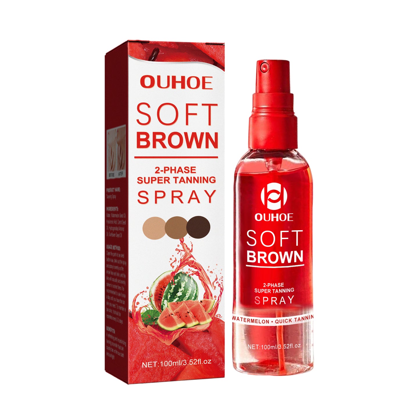 Self-Tanning Spray - 100ml Moisturizing Bronze Skin Bronzer