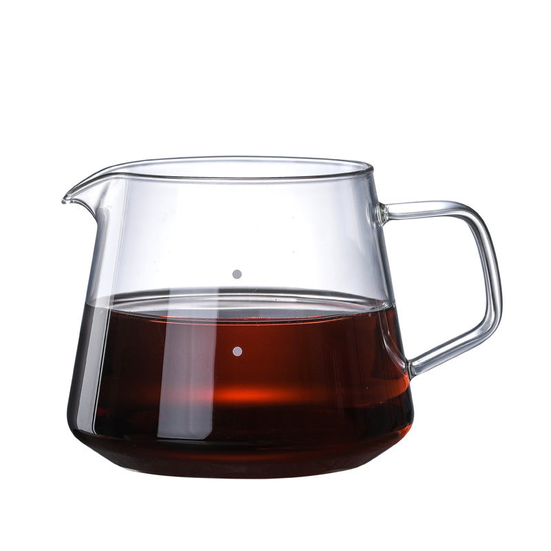 Heat-Resistant Glass Coffee Maker Cup Set with Variants of 400ml and 600ml