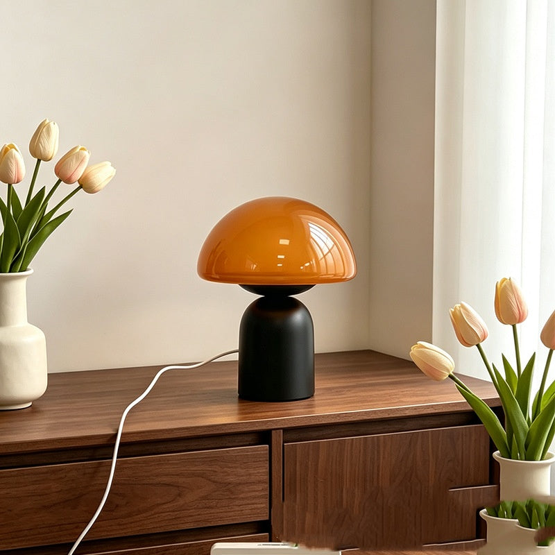 Cream Toned Bedside Table Lamp - Stylish Bedroom Lighting