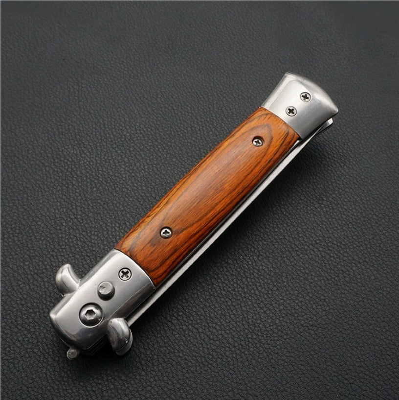 Portable Folding Outdoor Knife - Stainless Steel Blade with Multiple Handle Styles