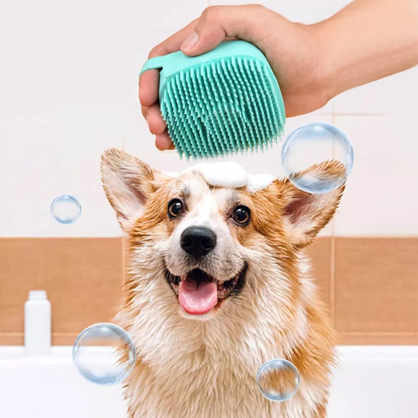 Pet Grooming Kit 7Pcs Self-Cleaning Brush Nail Clipper Flea Comb Shampoo