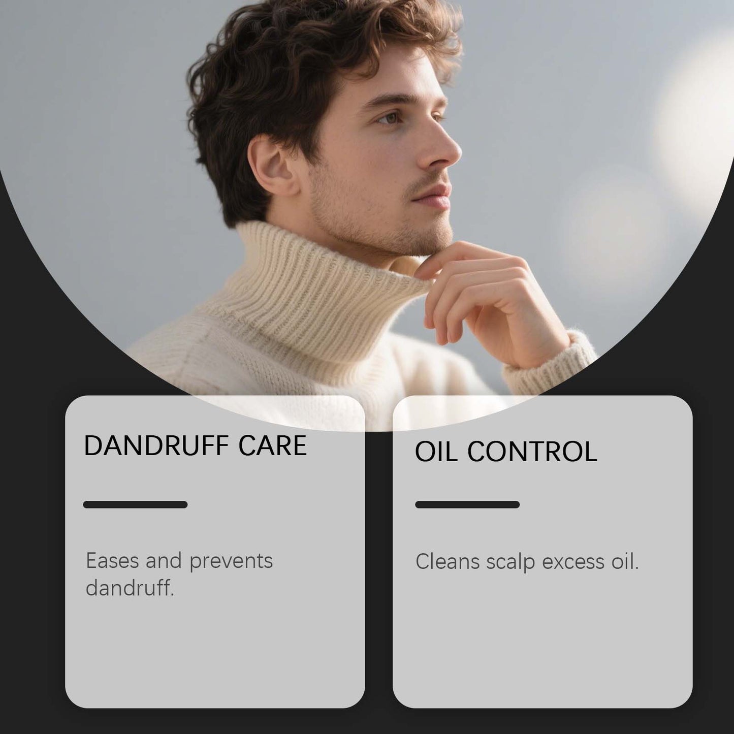 Men's Hair Oil Shampoo for Scalp & Dandruff Control - 100ml