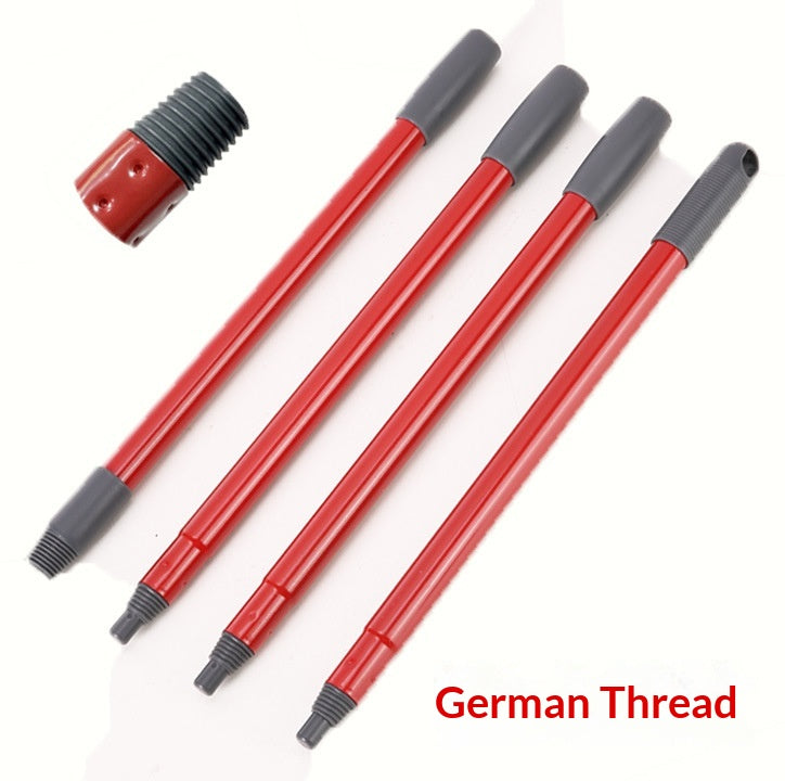 Adjustable Coarse-Thread Mop Handle for American & German Styles - Stainless Steel