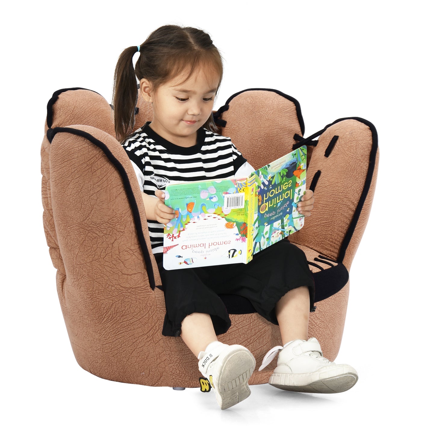 Baseball Glove Shaped Kids Sofa - Upholstered 23" x 19"