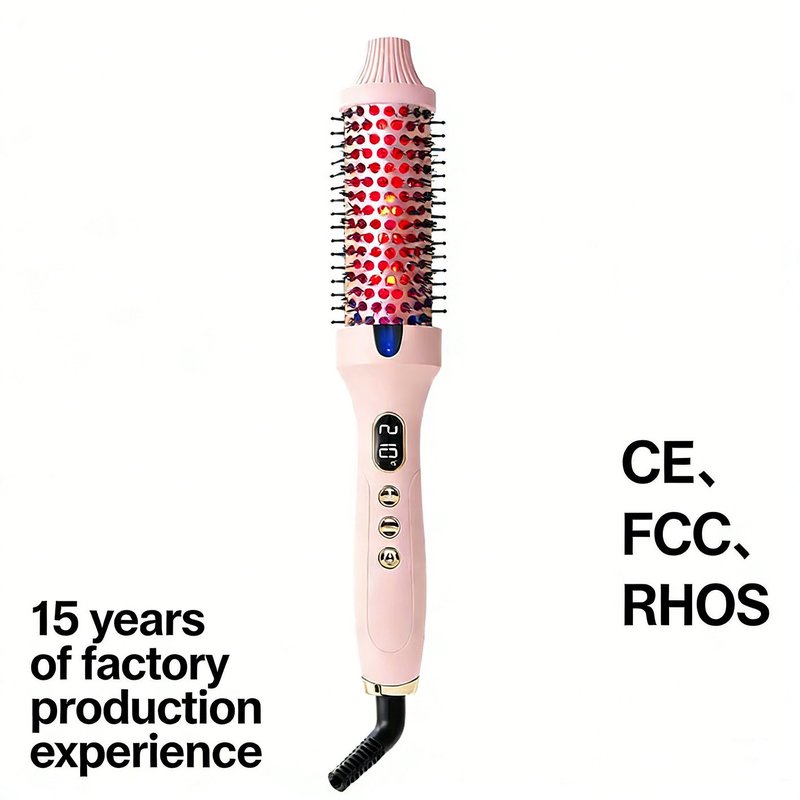 High-Crown Fluffy Dual-Use Heating Red-Light Hair Curling Wand
